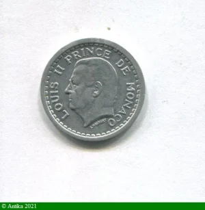 1 FRANC LOUIS II 1922-1949