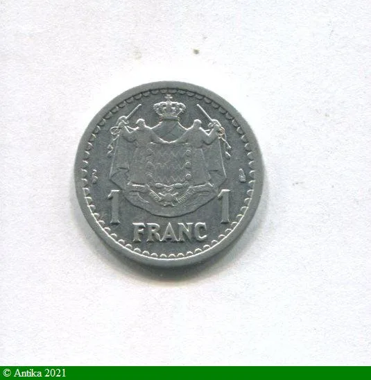 1 FRANC LOUIS II 1922-1949
