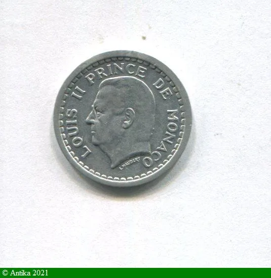 1 FRANC LOUIS II 1922-1949
