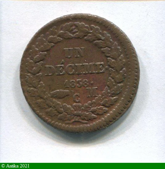 1 DECIME HONORE V 1819-1841