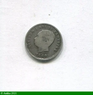 50 CENTIMES Argent NORODOM Ier