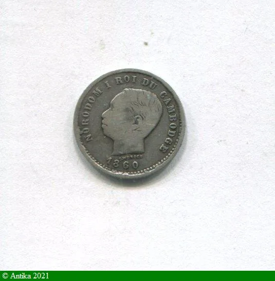 50 CENTIMES Argent NORODOM Ier