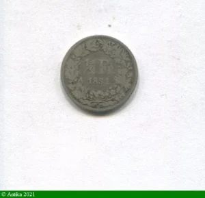 1/2 FRANC Argt Très RARE A:PARIS