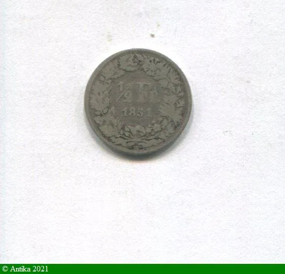 1/2 FRANC Argt Très RARE A:PARIS