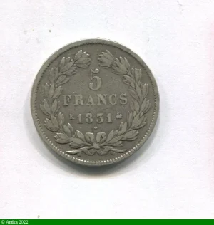 5 FRANCS T.L Ier Type