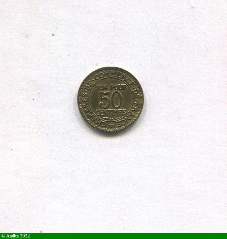 50 CENTIMES CHAMBRE DE COMMERCE