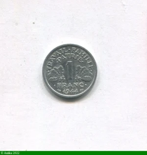 1 FRANC BAZOR Aluminium