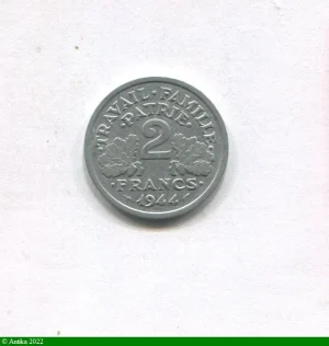 2 FRANCS BAZOR Aluminium