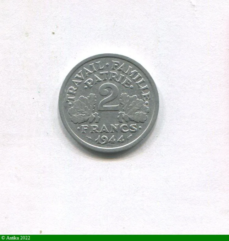 2 FRANCS BAZOR Aluminium