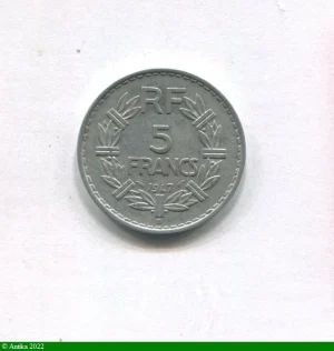 5 FRANCS LAVRILLIER Aluminium