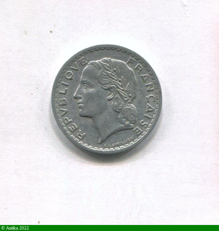 5 FRANCS LAVRILLIER Aluminium