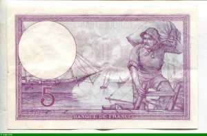 5 FRANCS VIOLET - Type 1917