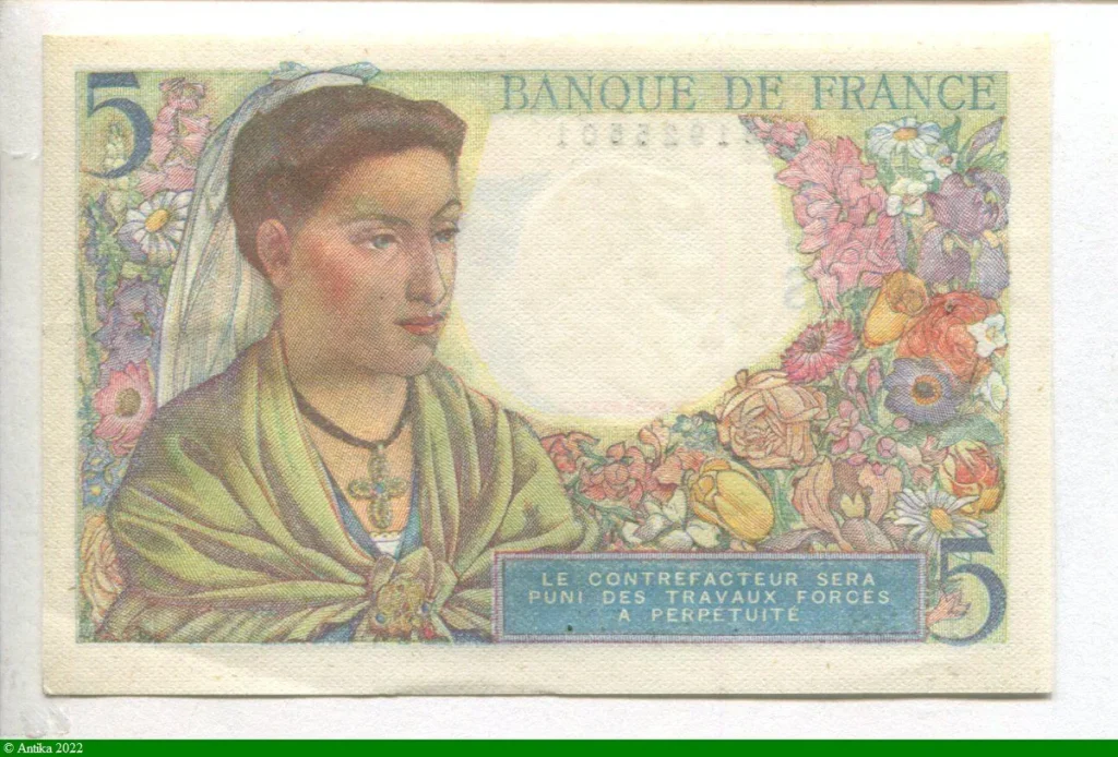 5 FRANCS BERGER - Type 1943