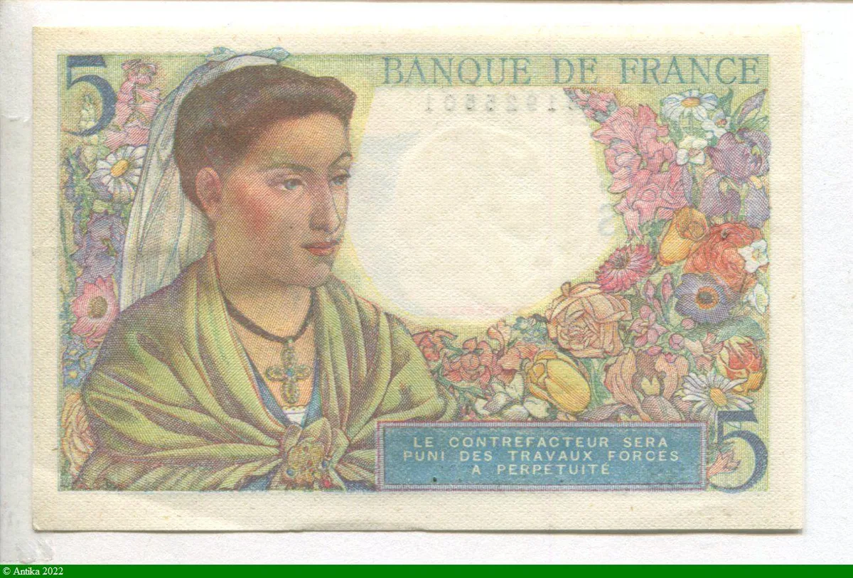 5 FRANCS BERGER - Type 1943