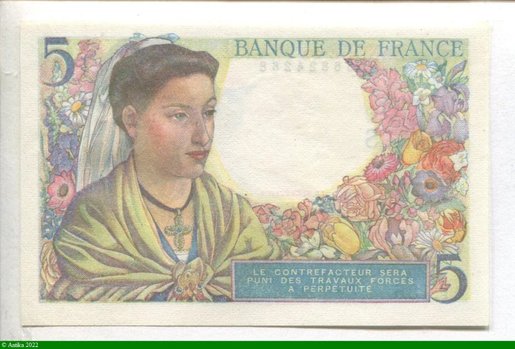 5 FRANCS BERGER - Type 1943