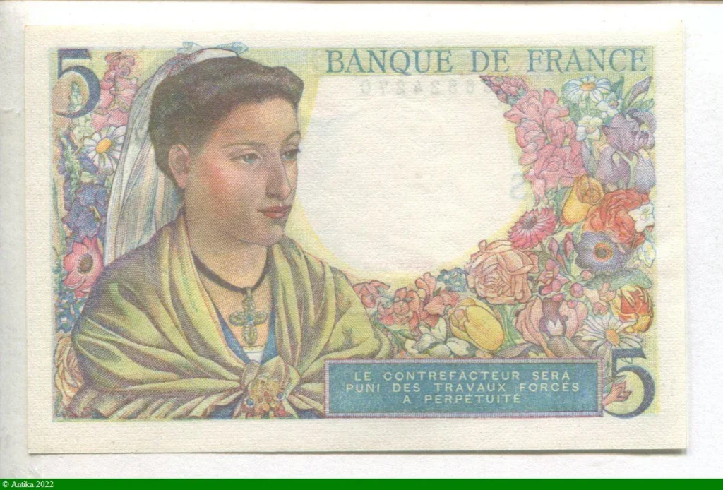 5 FRANCS BERGER - Type 1943