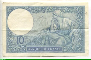 10 FRANCS MINERVE - Type 1915