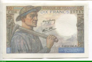 10 FRANCS MINEUR - type 1941
