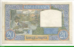 20 FRANCS SCIENCE & TRAVAIL - Type 1940