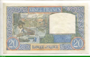 20 FRANCS SCIENCE & TRAVAIL - Type 1940
