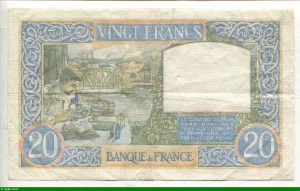 20 FRANCS SCIENCE & TRAVAIL - Type 1940