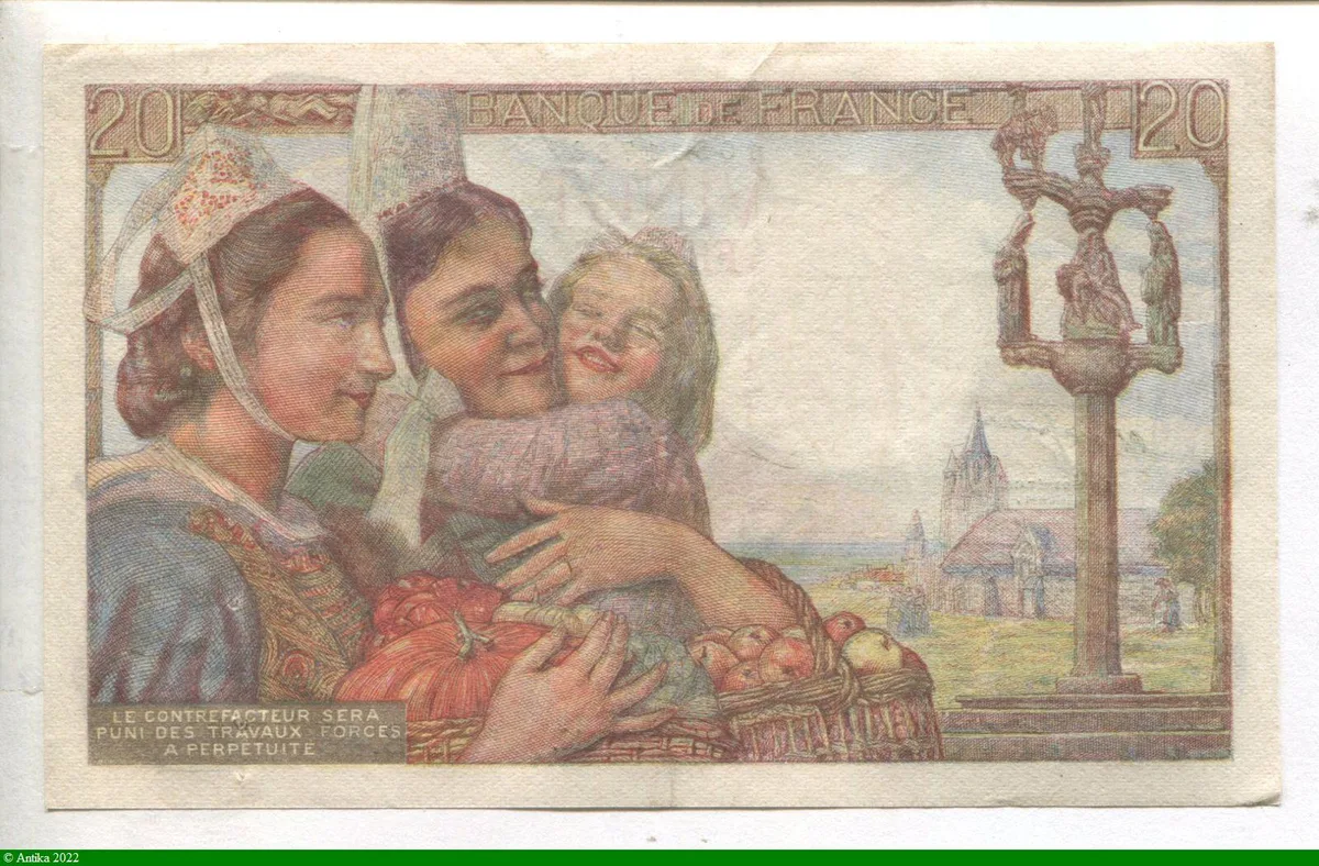 20 FRANCS PECHEUR - Type 1942