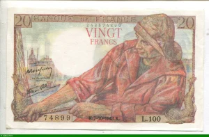 20 FRANCS PECHEUR - Type 1942
