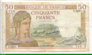 50 FRANCS CERES - Type 1933