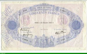 500 FRANCS BLEU & ROSE -Type 1888 modifié