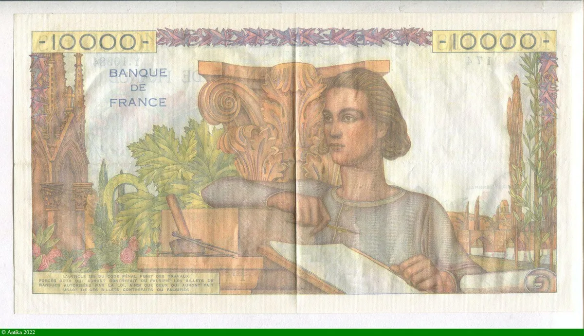 10 000 FRANCS GENIE Français- Type 1945