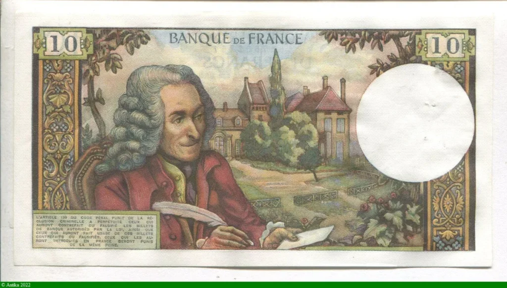 10 FRANCS VOLTAIRE - Type 1963