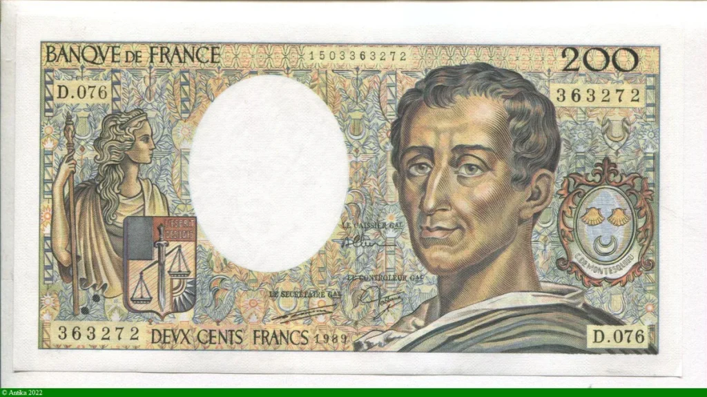 200 FRANCS MONTESQUIEU -Type 1981