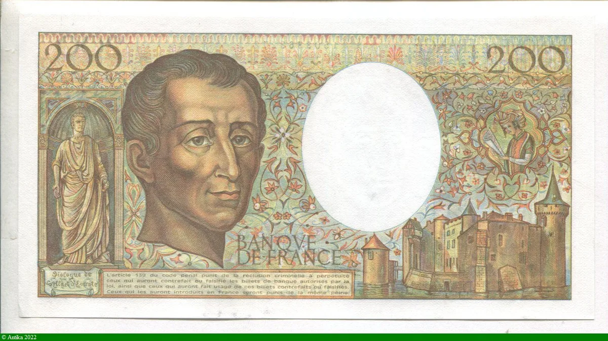 200 FRANCS MONTESQUIEU -Type 1981