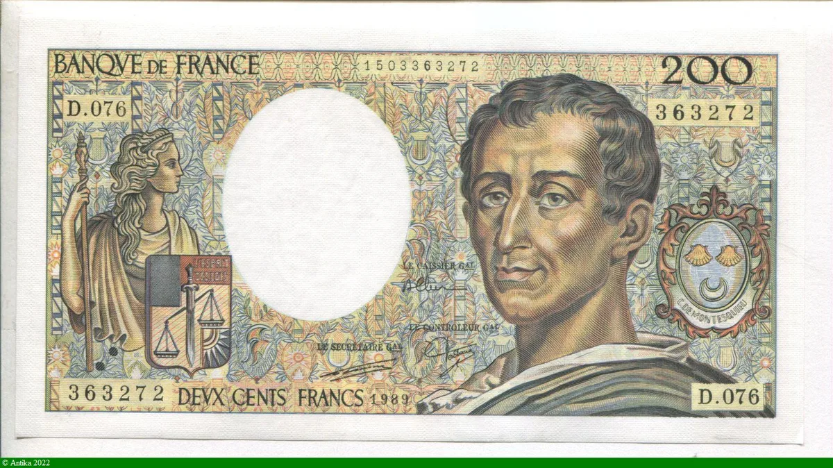 200 FRANCS MONTESQUIEU -Type 1981
