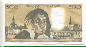 500 FRANCS PASCAL - Type 1968