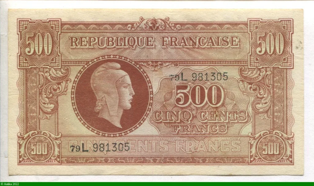 500 FRANCS (Marianne)