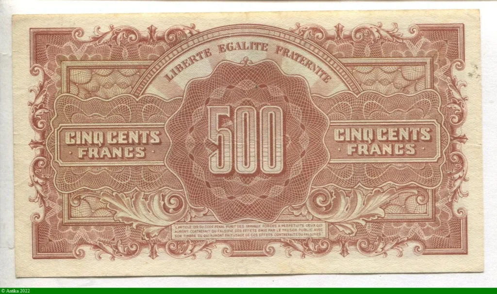 500 FRANCS (Marianne)