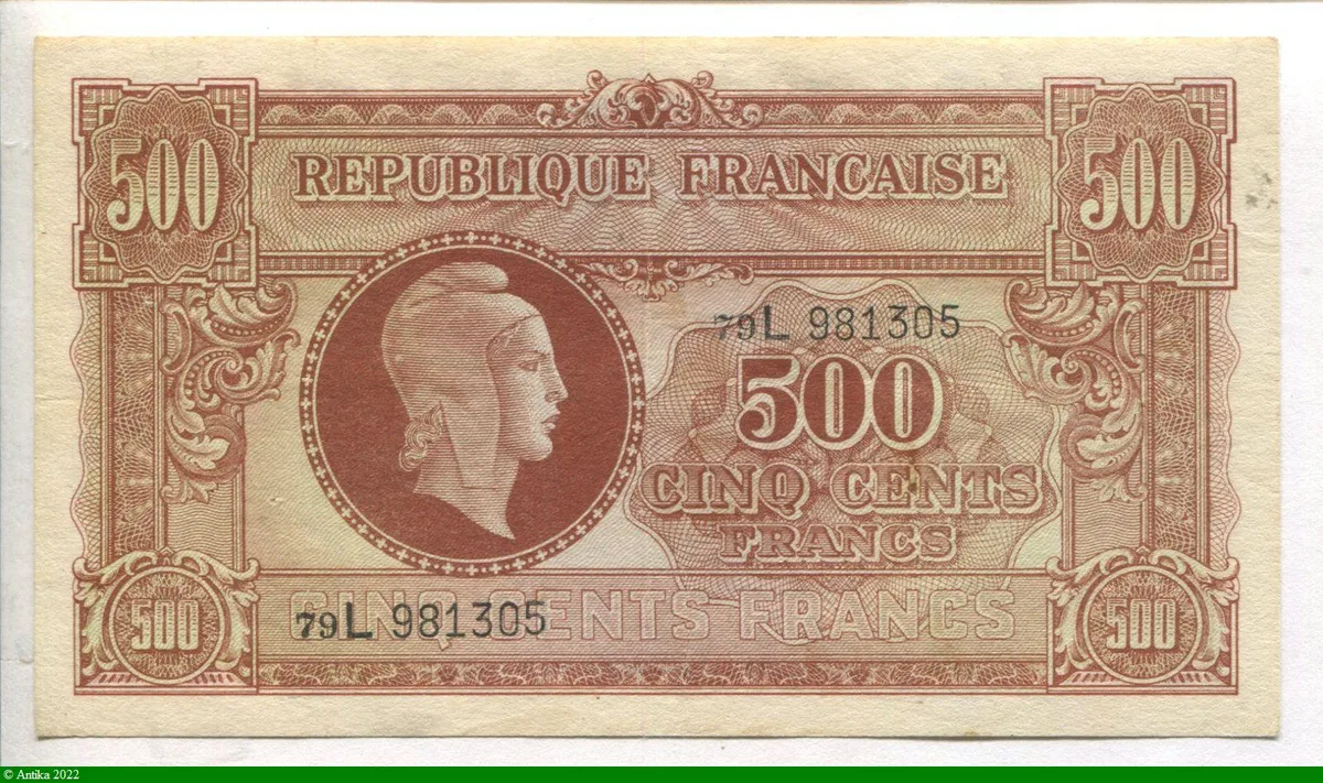 500 FRANCS (Marianne)