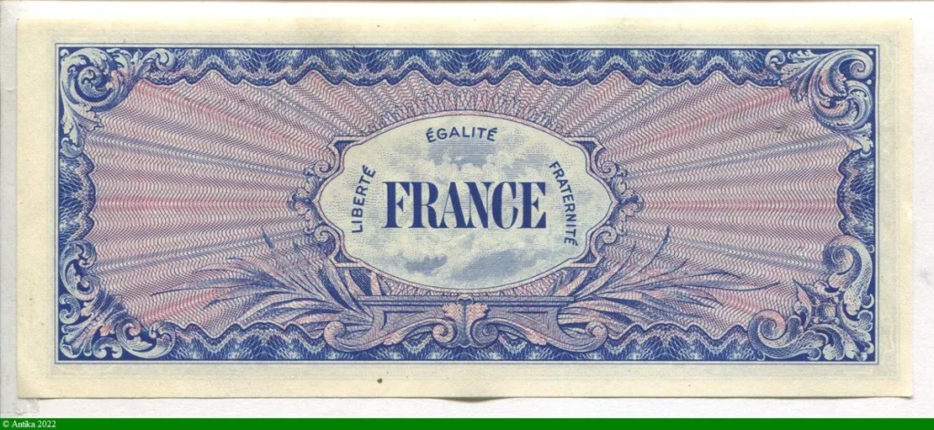 100 FRANCS Verso "France"