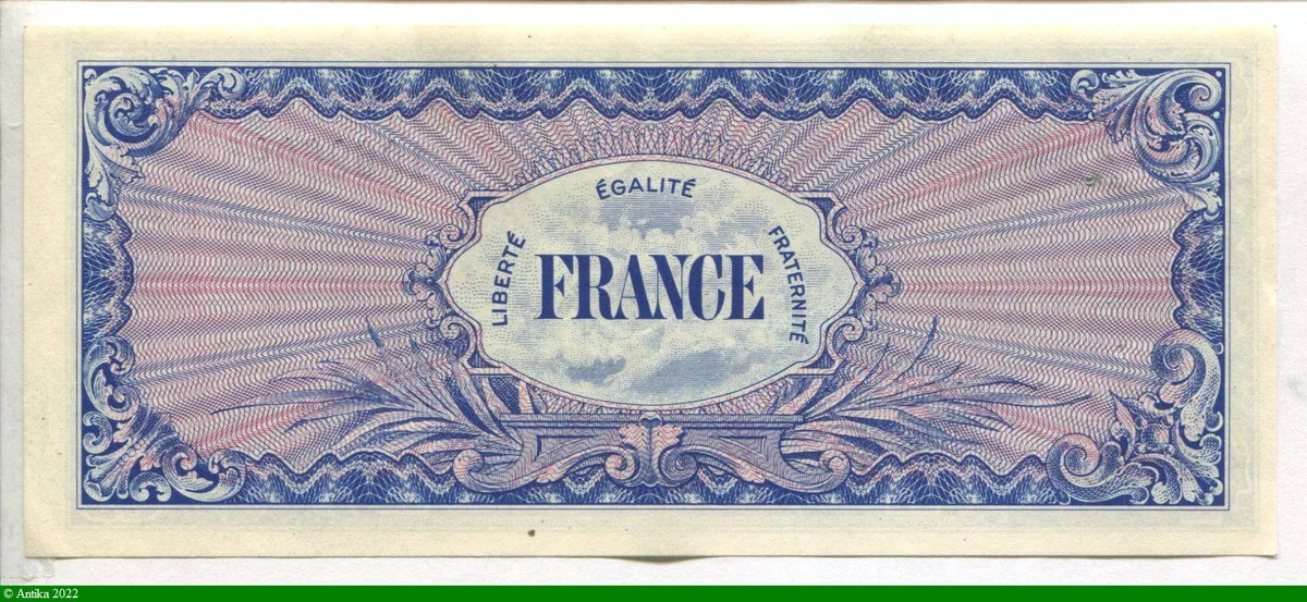 100 FRANCS Verso "France"