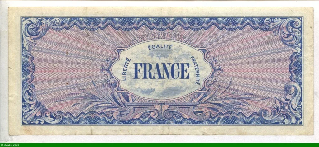 100 FRANCS Verso "France"