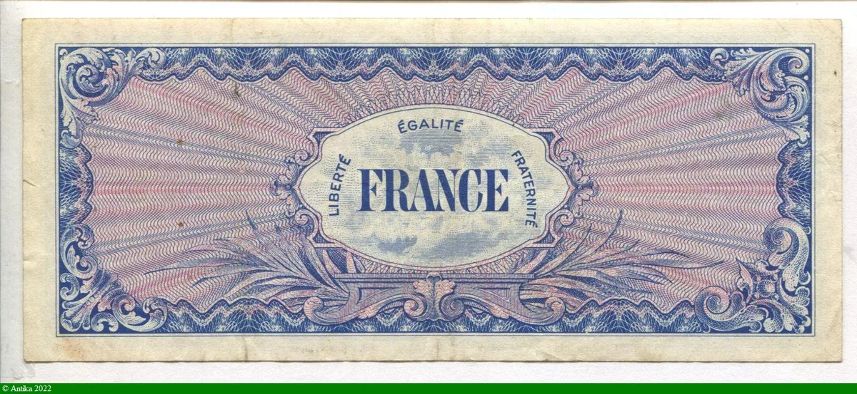 100 FRANCS Verso "France"