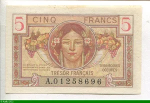 5 FRANCS "Trésor Français"
