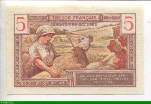 5 FRANCS "Trésor Français"