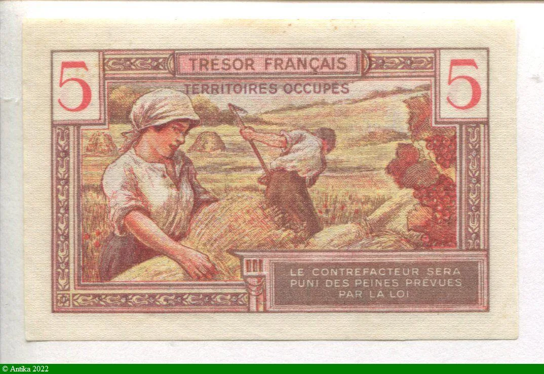 5 FRANCS "Trésor Français"