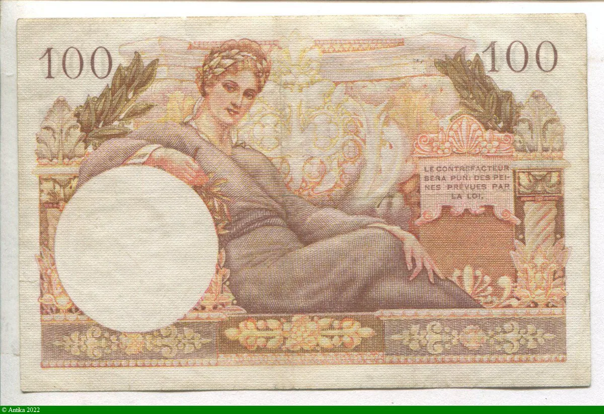 100 FRANCS "Trésor Français"