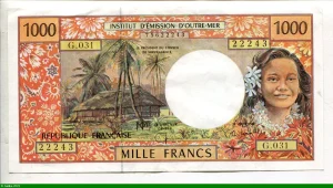 1000 FRS Hibiscus Rép Française