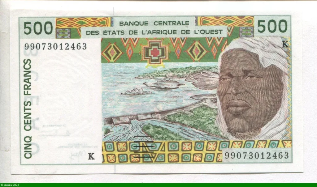 500 Francs Barrage & Vieil homme K:Sénégal