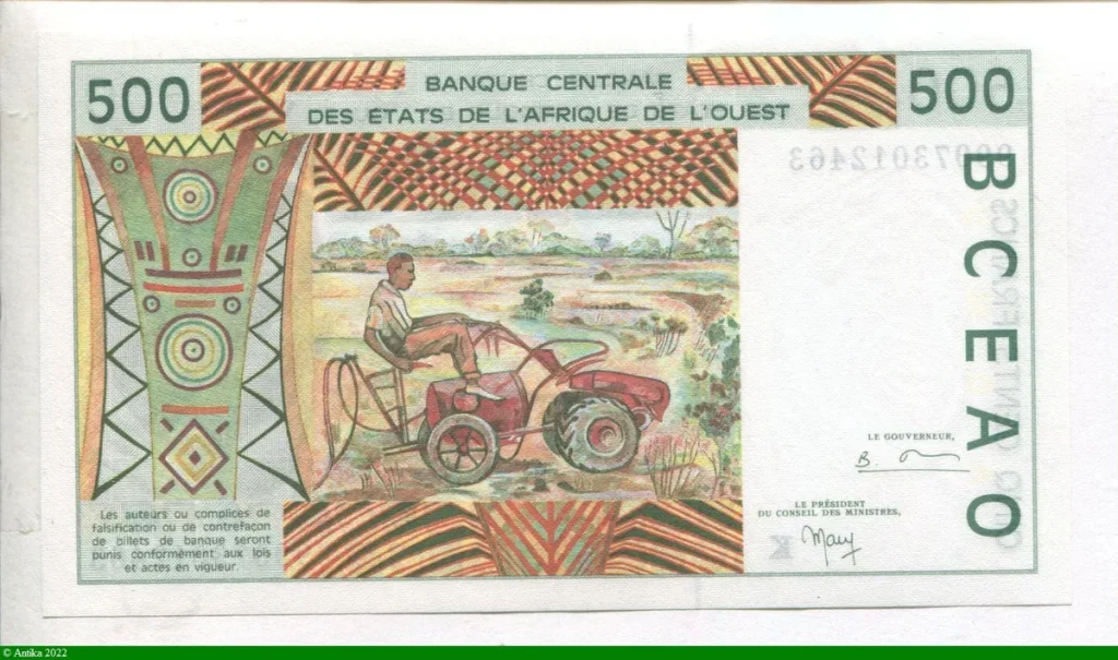 500 Francs Barrage & Vieil homme K:Sénégal