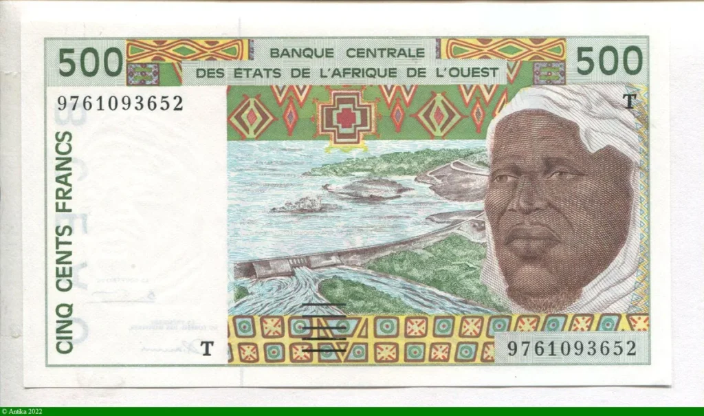 500 Francs Barrage & Vieil homme T:Togo